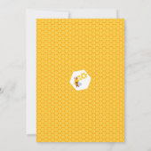 ベビーガール2nd誕生日リトルビーパーティー 招待状 (裏面)