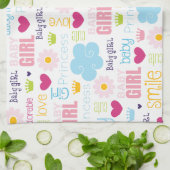 ベビーガール キッチンタオル (折り畳み)