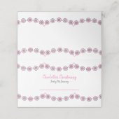 ベビーガール《キリスト教》洗礼式や命名式のピンクと白のボタンバンティング プレイスカード (外部開封)