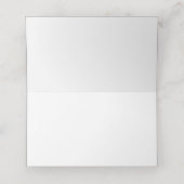 ベビーガール《キリスト教》洗礼式や命名式ピンク&ホワイトプレイスカード プレイスカード (内部開封)