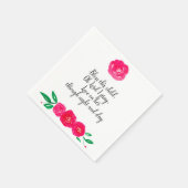 ベビーガール《キリスト教》洗礼式や命名式 スタンダードカクテルナプキン (角)