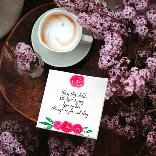 ベビーガール《キリスト教》洗礼式や命名式 スタンダードカクテルナプキン