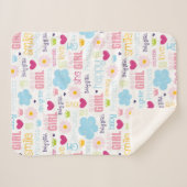 ベビーガール シェルパブランケット (正面(横))