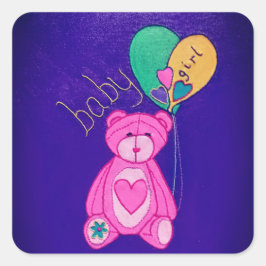 ベビーガール スクエアシール