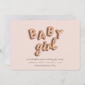 ベビーガール!バラ金ゴールド/ピンク 案内状 (正面/裏面)