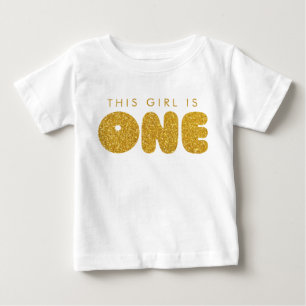 ベビーガール ファーストバースデー 衣装 ゴールデンワン ベビーTシャツ