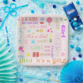 ベビーガール ペーパープレート (パーティー)