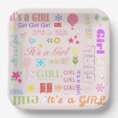 ベビーガール ペーパープレート (正面)