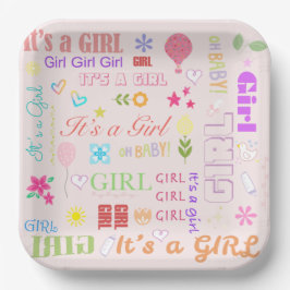 ベビーガール ペーパープレート