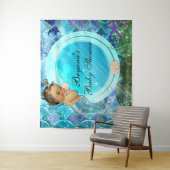 ベビーガール　マーメイド　海の妖精パーティー　バックドロップ タペストリー (インサイチュ)