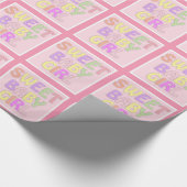 ベビーガール ラッピングペーパー (角)