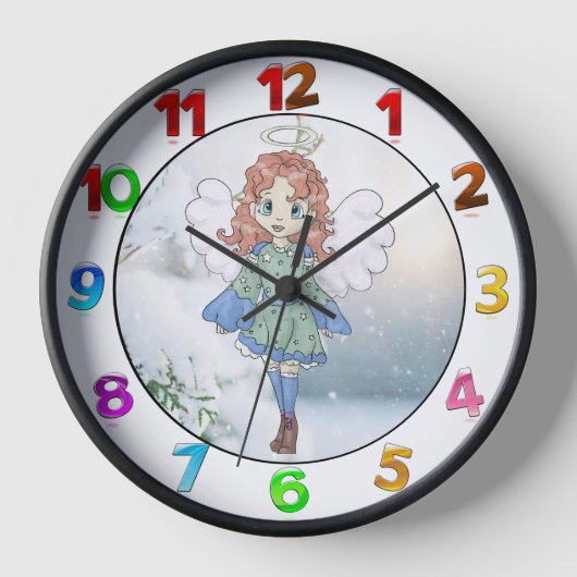 ベビーガール 壁時計 (正面)