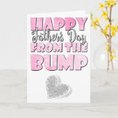 ベビーガール、幸せな最初の父の日からバンプ カード (黄色い花)