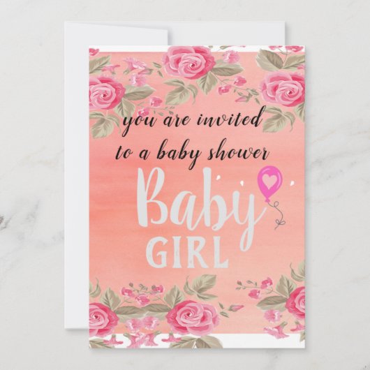 ベビーガール 案内状 (正面)