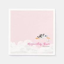 ベビーガール"特別配達"ストーク赤ちゃんシャワー