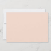 ベビーガールB/Wフォトコラージピーチモダン誕生 案内状 (裏面)