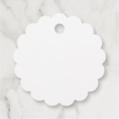 ベビーガールBaby Girl Thank You Showering Baby Shower フェイバータグ (裏面)