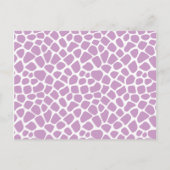 ベビーガールGiraffeベビーシャワー語のアドバイスカード アドバイスカード (裏面)