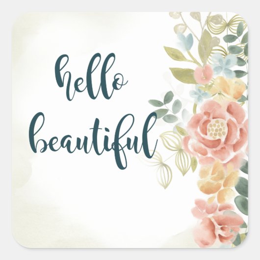 ベビーガールI スクエアシール (正面)