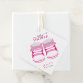 ベビーガールPINK BOOTIESベビーシャワー フェイバータグ (インサイチュ)