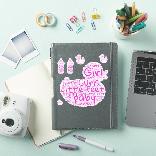 ベビーガールShapecloud シール (iPadカバー)