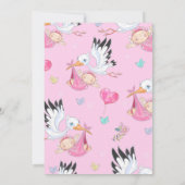 *~*ベビーガールSPRINGLEツインズストーク 招待状 (裏面)