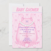 ベビーガー大切ルベビーシャワー招待状 招待状 (正面)