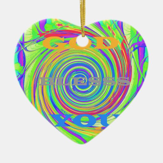 ベビーキッズゴッドブレスユー…png セラミックオーナメント (正面)