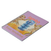 ベビーキッズジャンボジャンボゾウデザイン ノートブック (左側)