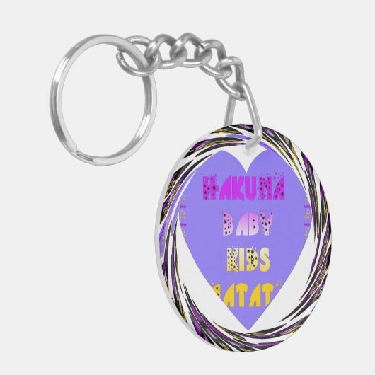 ベビーキッズハートハクナマタキーチェーン キーホルダー (正面左)