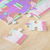 ベビーキッズピースラブユニティハクナマタタデザイン.p ジグソーパズル (側面)