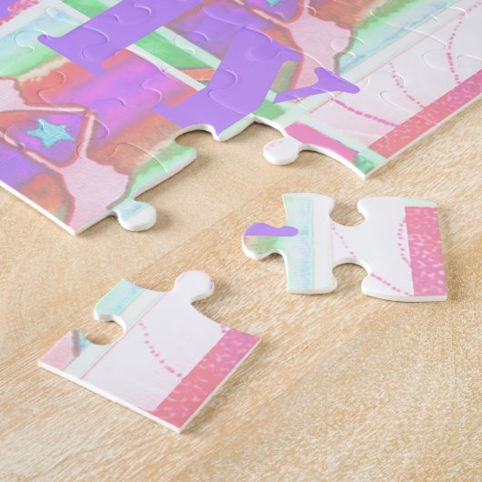 ベビーキッズピースラブユニティハクナマタタデザイン.p ジグソーパズル (側面)