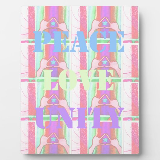 ベビーキッズピースラブユニティハクナマタタデザイン.p フォトプラーク (正面)