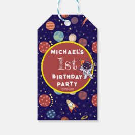 ベビーキッズフジット宇宙Any Age Birthday Party ギフトタグ