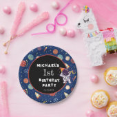 ベビーキッズフジット宇宙Any Age Birthday Party ペーパープレート (パーティー)