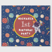 ベビーキッズフジット宇宙Any Age Birthday Party ラッピングペーパー (フラット)