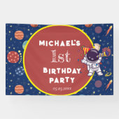 ベビーキッズフジット宇宙Any Age Birthday Party 横断幕 (横)