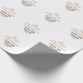 ベビーキッズ初めてのクリスマスホリデイ追加ネーム文字YE ラッピングペーパー (角)