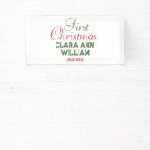 ベビーキッズ初めてのクリスマスホリデイ追加ネーム文字YE 横断幕 (インサイチュ)