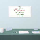 ベビーキッズ初めてのクリスマスホリデイ追加ネーム文字YE 横断幕 (トレードショー)