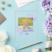 ベビーキッズ1st誕生日の追加name date追加フォト アクリル招待状 (インサイチュ (ウェディング))