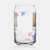 ベビーキッズ1st誕生日の追加name date追加フォト ガラス缶 (右)