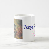ベビーキッズ1st誕生日の追加name date追加フォト コーヒーマグカップ (中央)