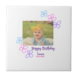 ベビーキッズ1st誕生日の追加name date追加フォト タイル