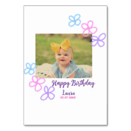 ベビーキッズ1st誕生日の追加name date追加フォト テーブルナンバー