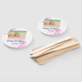 ベビーキッズ1st誕生日の追加name date追加フォト ハンドファン (組立なし)