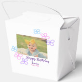 ベビーキッズ1st誕生日の追加name date追加フォト フェイバーボックス (裏面)