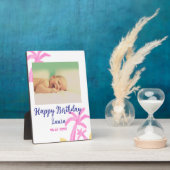 ベビーキッズ1st誕生日の追加name date追加フォト フォトプラーク (側面)