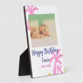 ベビーキッズ1st誕生日の追加name date追加フォト フォトプラーク (側面)