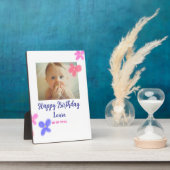 ベビーキッズ1st誕生日の追加name date追加フォト フォトプラーク (側面)